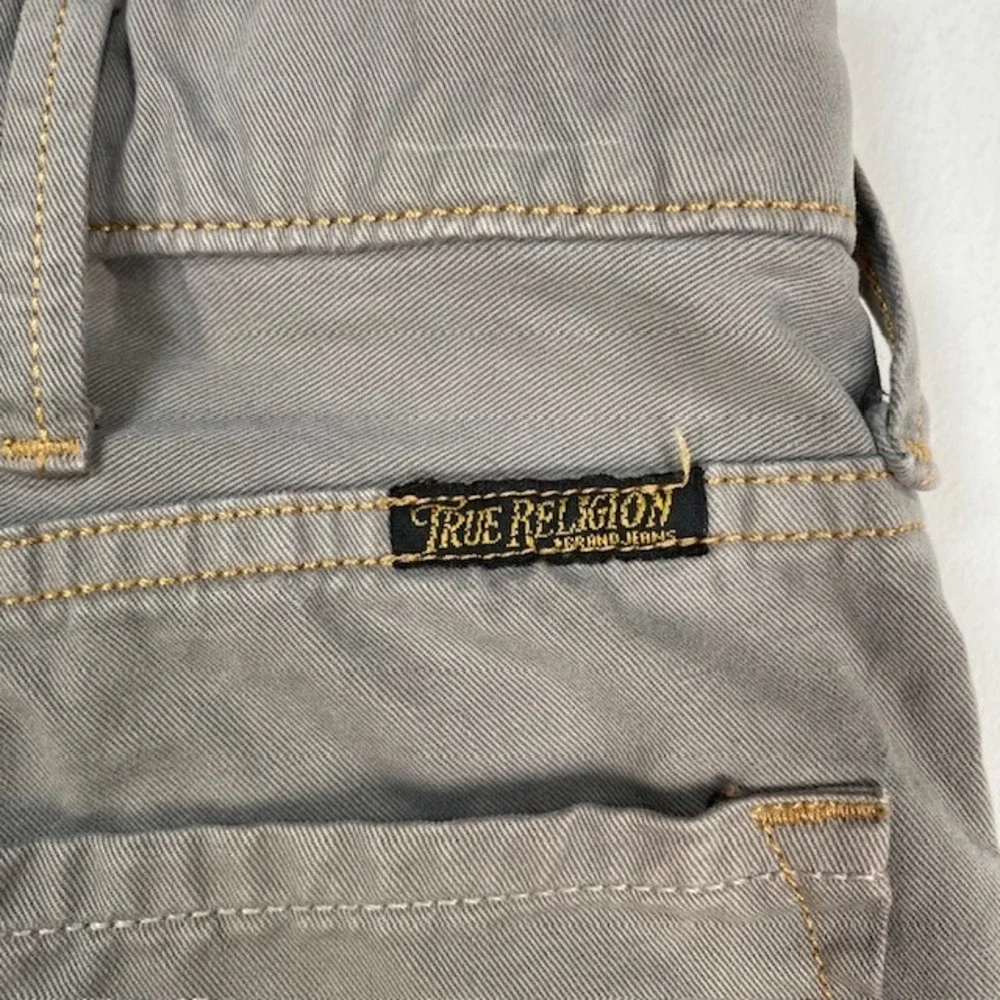True Religion Rocco Tailored Overdye Twill Pants Gray Mens‎ Size 29 Cotton